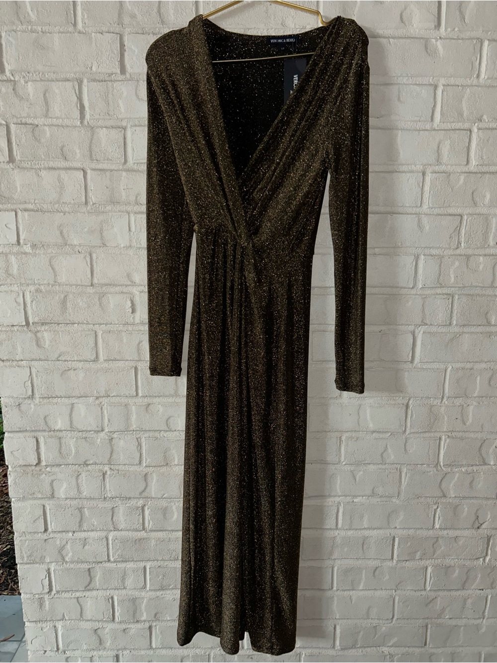 Veronica beard Neomie Metallic Midi Dress - Picture 4 of 5